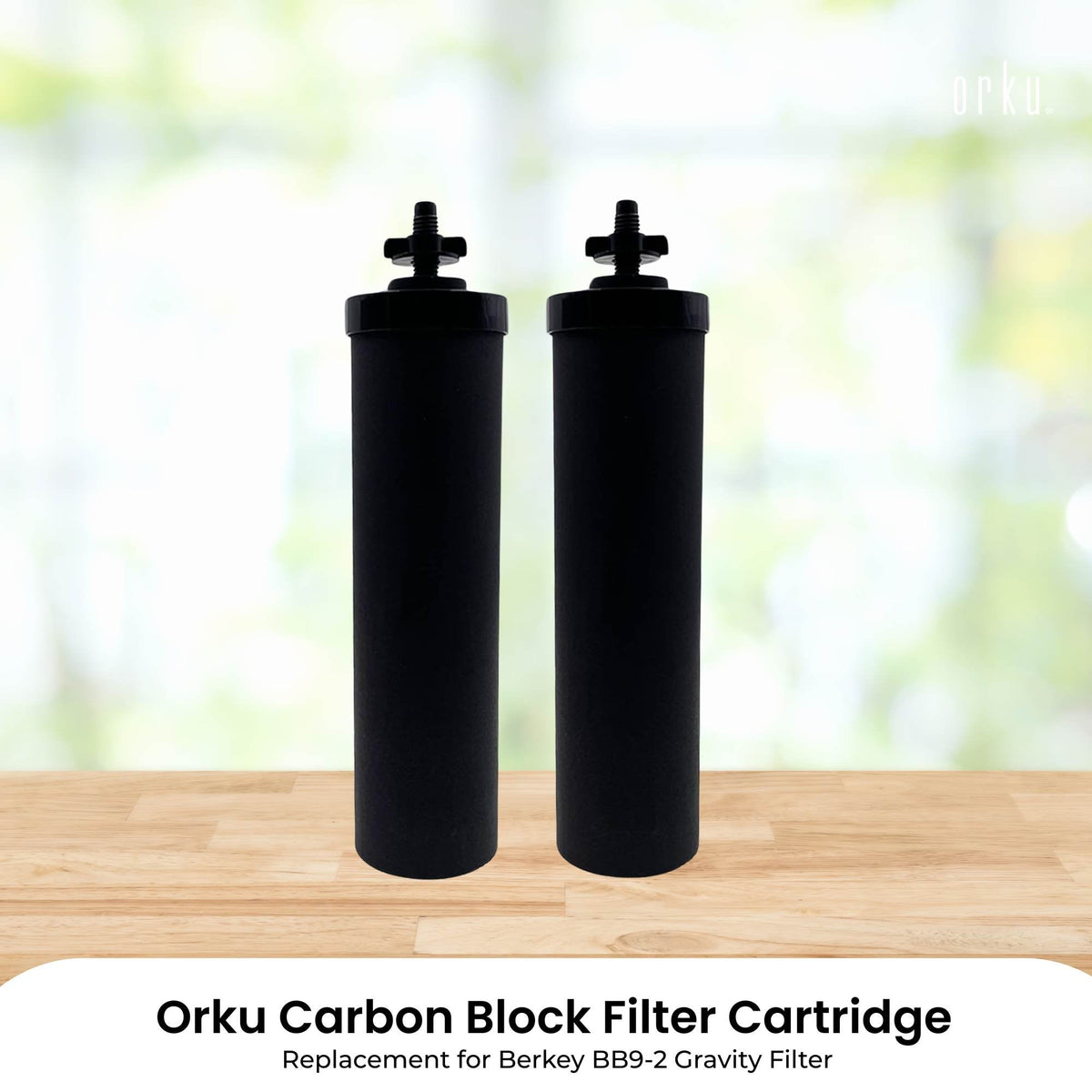 Orku Carbon Block Filter Cartridge - Replacement for Berkey BB9-2 Gravity Filter V238-SUPDZ-41204499382352