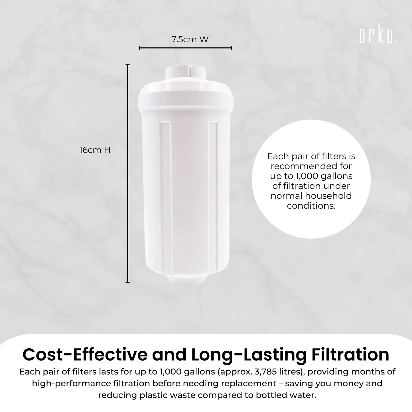 Orku Fluoride Reduction Filter K5366 - Compatible with Berkey PF-2 V238-SUPDZ-41204524843088