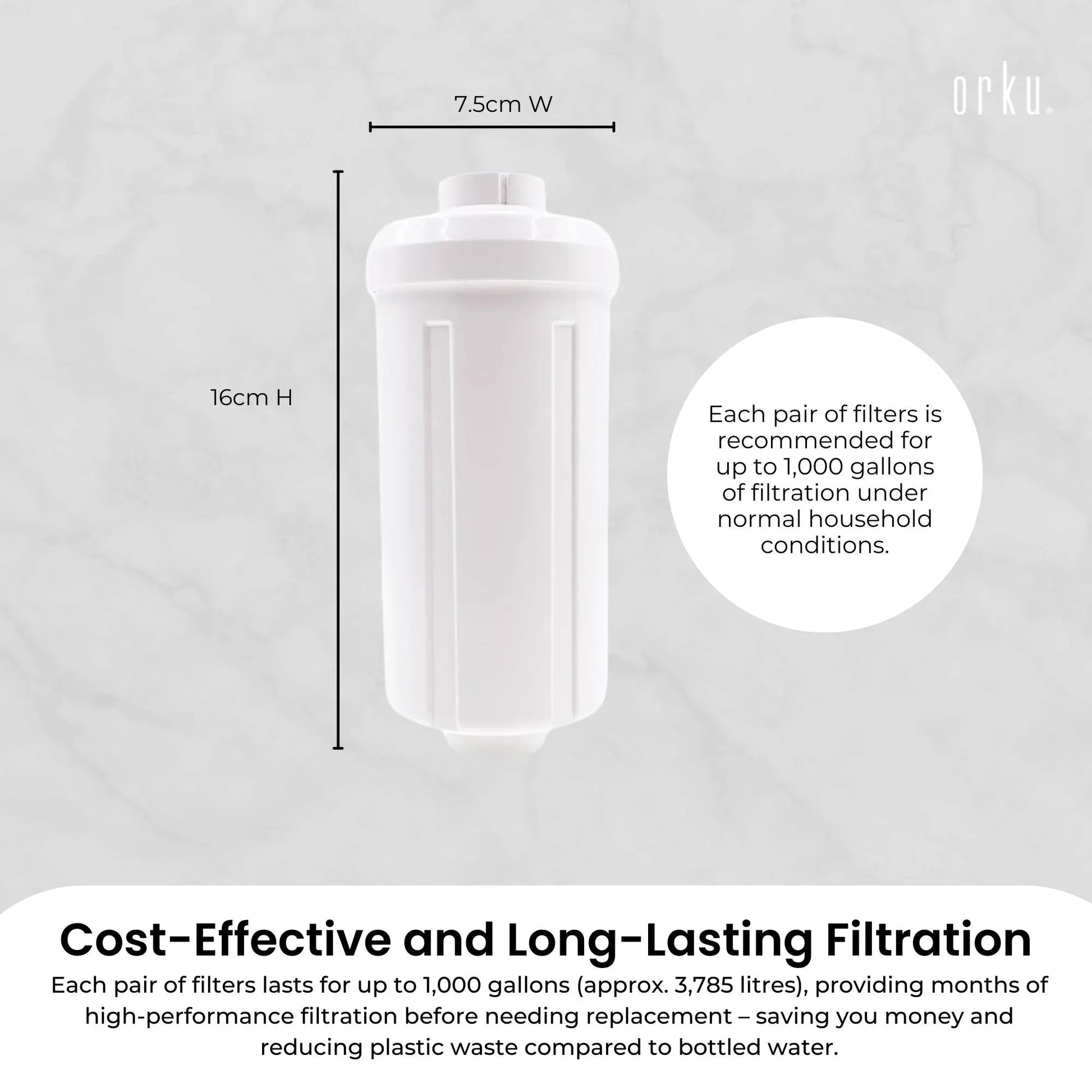 Orku Fluoride Reduction Filter K5366 - Compatible with Berkey PF-2 V238-SUPDZ-41204524843088