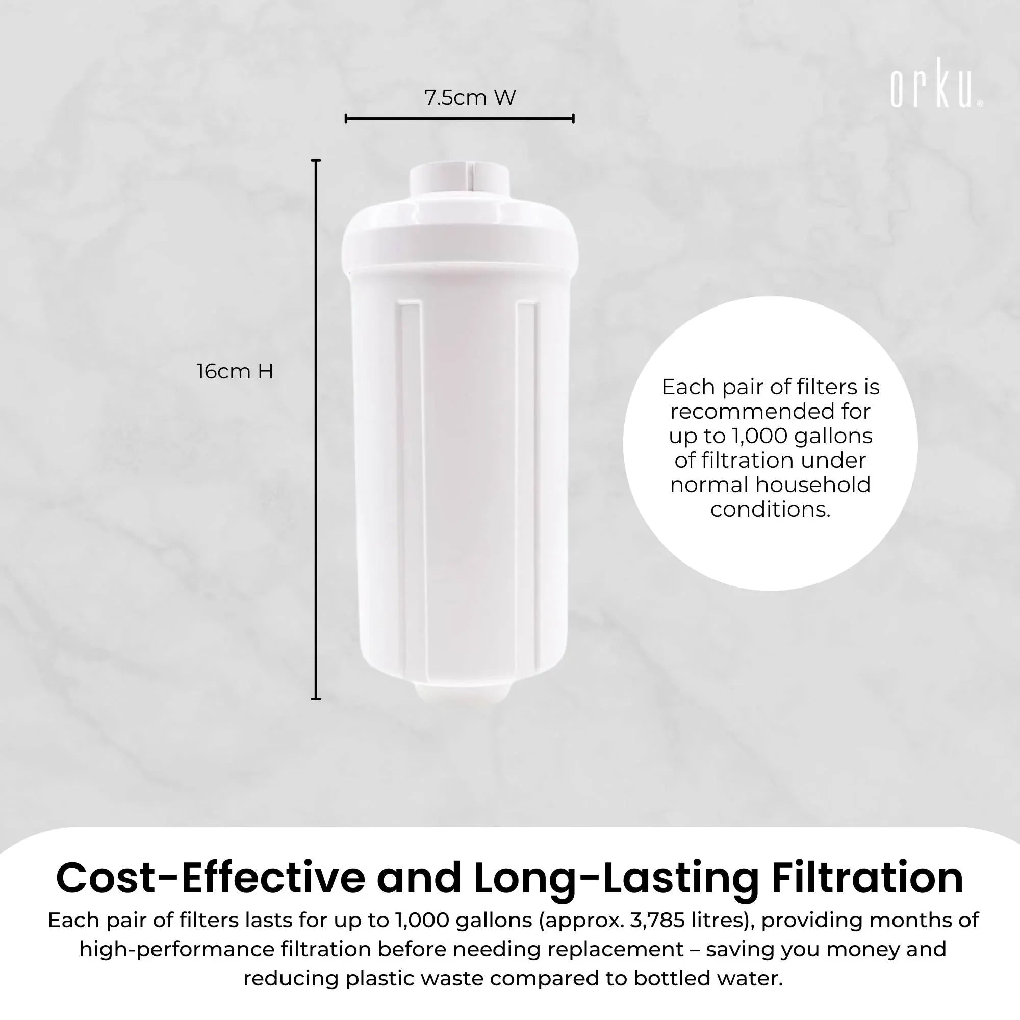 Orku Fluoride Reduction Filter K5366 - Compatible with Berkey PF-2 V238-SUPDZ-41204524843088