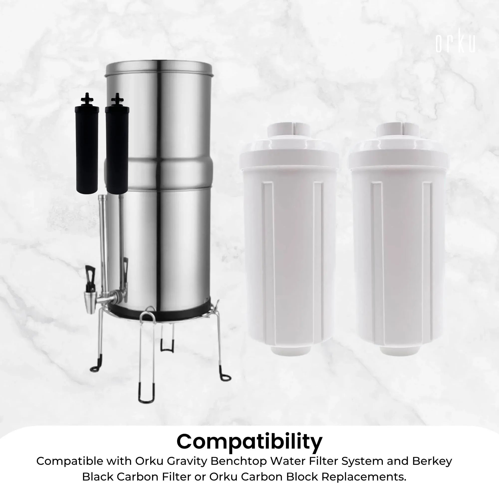 Orku Fluoride Reduction Filter K5366 - Compatible with Berkey PF-2 V238-SUPDZ-41204524843088