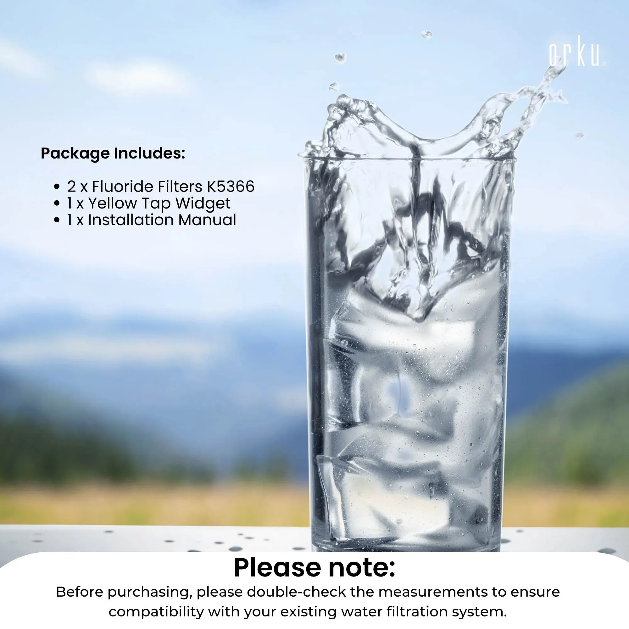 Orku Fluoride Reduction Filter K5366 - Compatible with Berkey PF-2 V238-SUPDZ-41204524843088