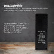 LiitoKala Lii-100 Smart Battery Charger - USB Output for 18650 AA AAA Li-ion NiMH V238-SUPDZ-41205287157840