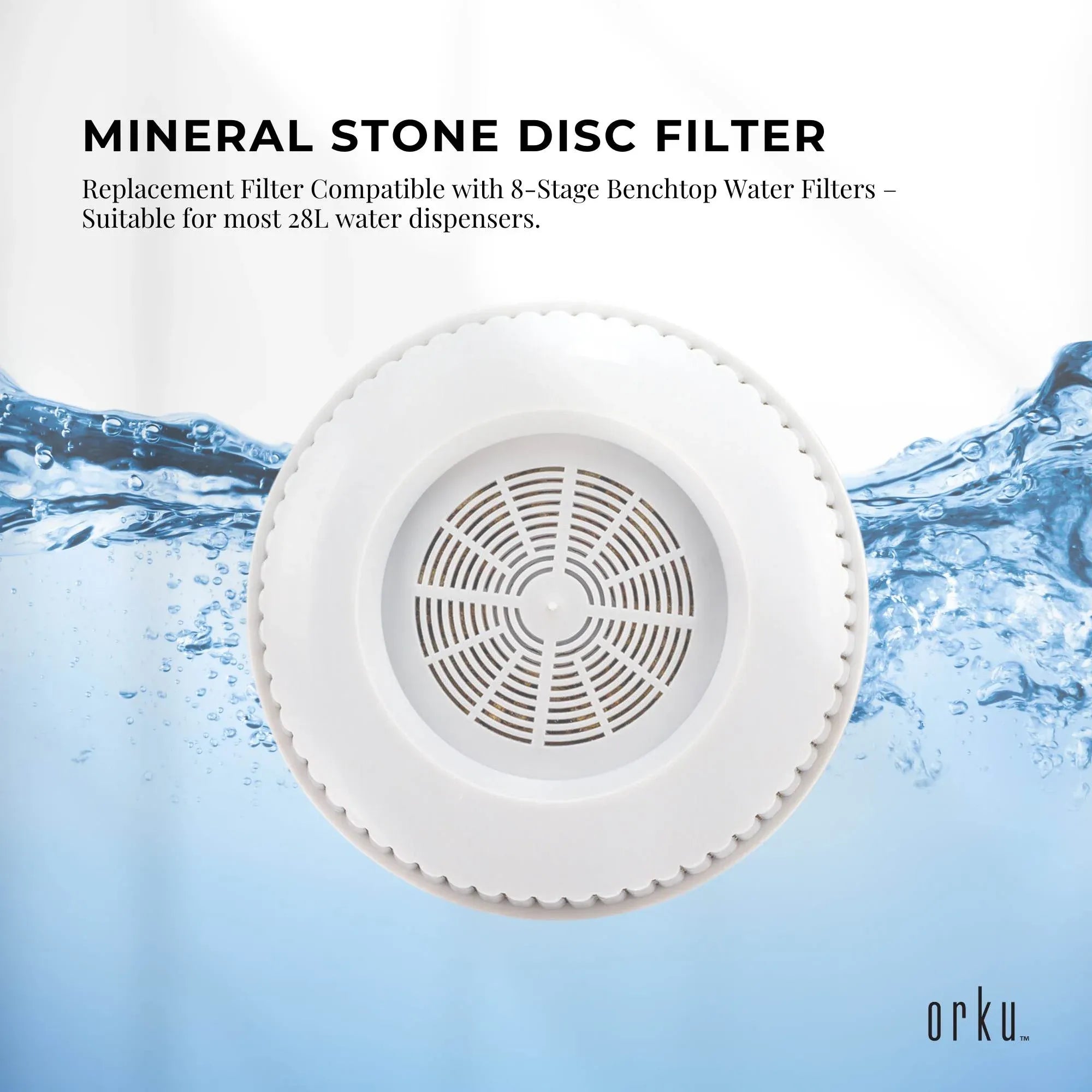1x Mineral Stone Disc Filter Replacement for 8 Stage 28L Benchtop - Large Pad V238-SUPDZ-41205299675216