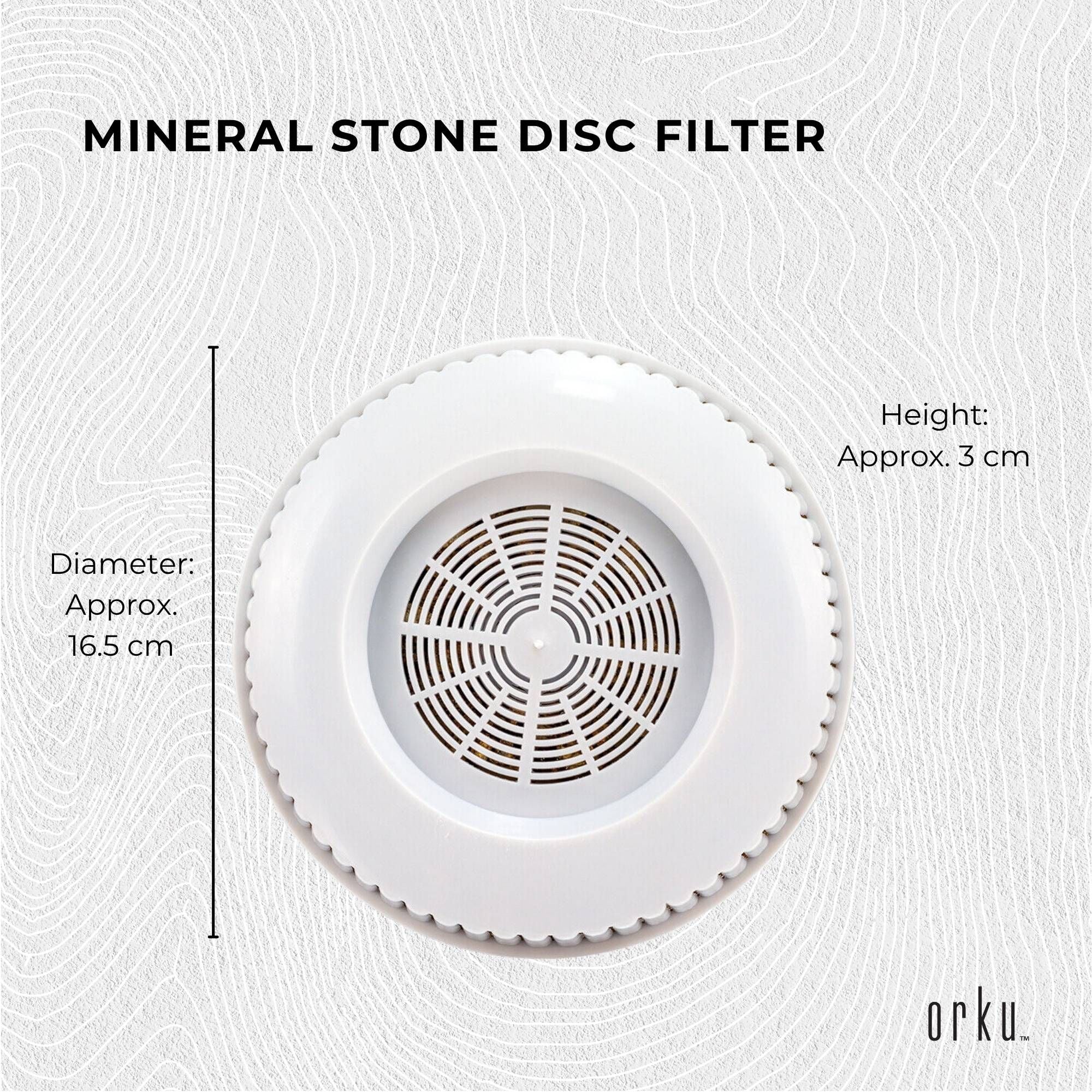 1x Mineral Stone Disc Filter Replacement for 8 Stage 28L Benchtop - Large Pad V238-SUPDZ-41205299675216