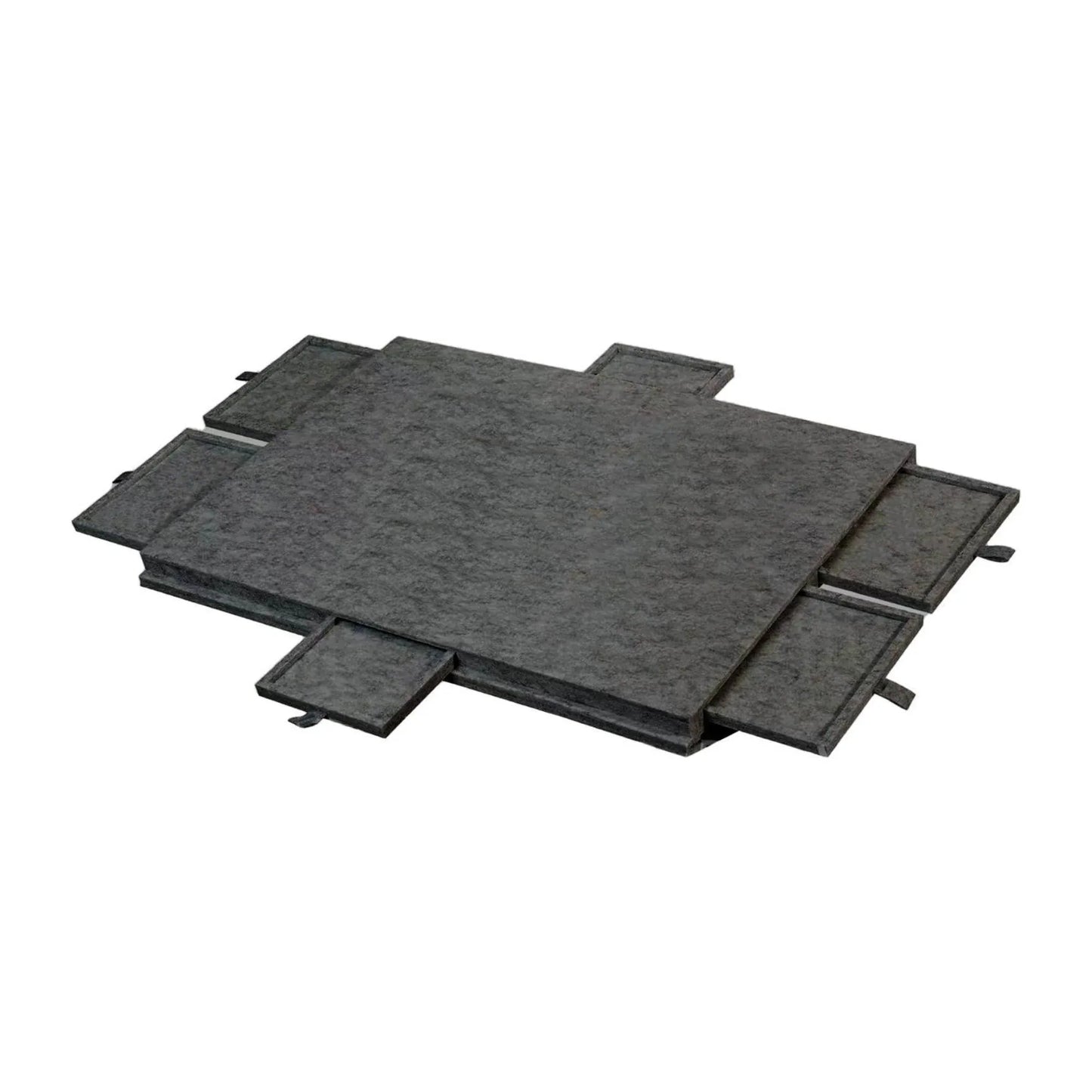 Social Hike Puzzle Board 1000 pcs - Felt Tilting Portable Cover + Drawers Grey V238-SUPDZ-41205924593744
