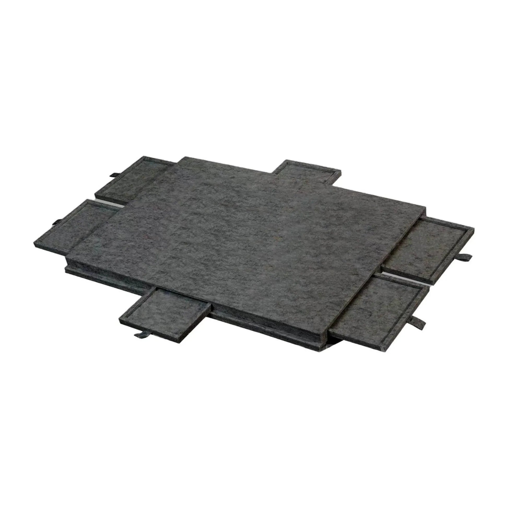 Social Hike Puzzle Board 1000 pcs - Felt Tilting Portable Cover + Drawers Grey V238-SUPDZ-41205924593744