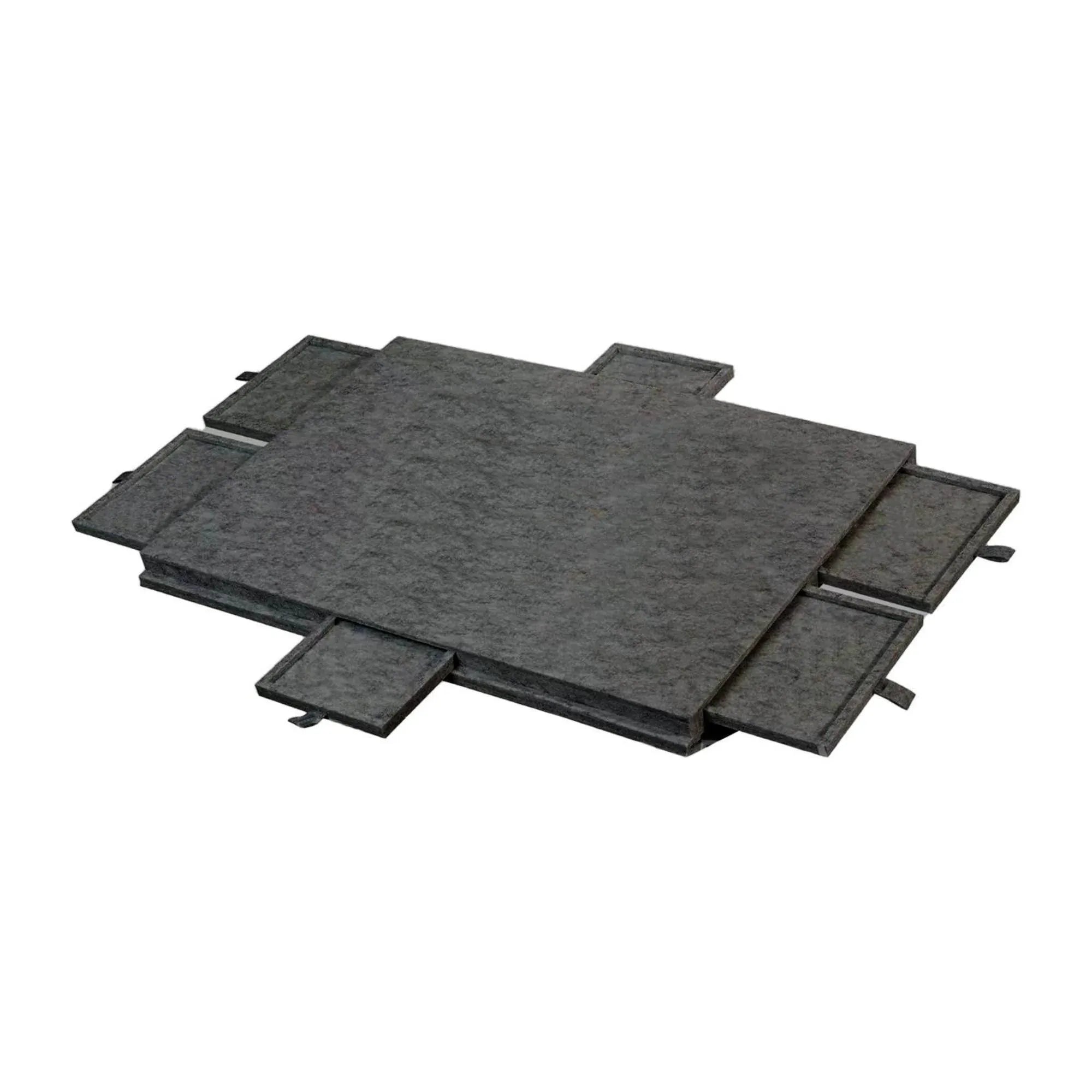 Social Hike Puzzle Board 1000 pcs - Felt Tilting Portable Cover + Drawers Grey V238-SUPDZ-41205924593744