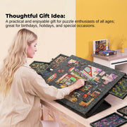 Social Hike Puzzle Board 1000 pcs - Felt Tilting Portable Cover + Drawers Grey V238-SUPDZ-41205924593744
