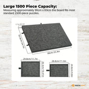 Social Hike Puzzle Board 1500 pcs - Felt Tilting Portable Cover + Drawers Grey V238-SUPDZ-41206029189200
