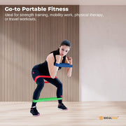 Social Hike Resistance Bands 5-Pack - Anti-Slip Latex Workout Loops 2.3-18.1kg V238-SUPDZ-41208264687696