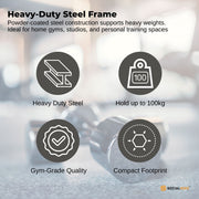 Social Hike Gym Equipment Storage Rack on Wheels - Dumbbells Weights Organiser V238-SUPDZ-41220374265936