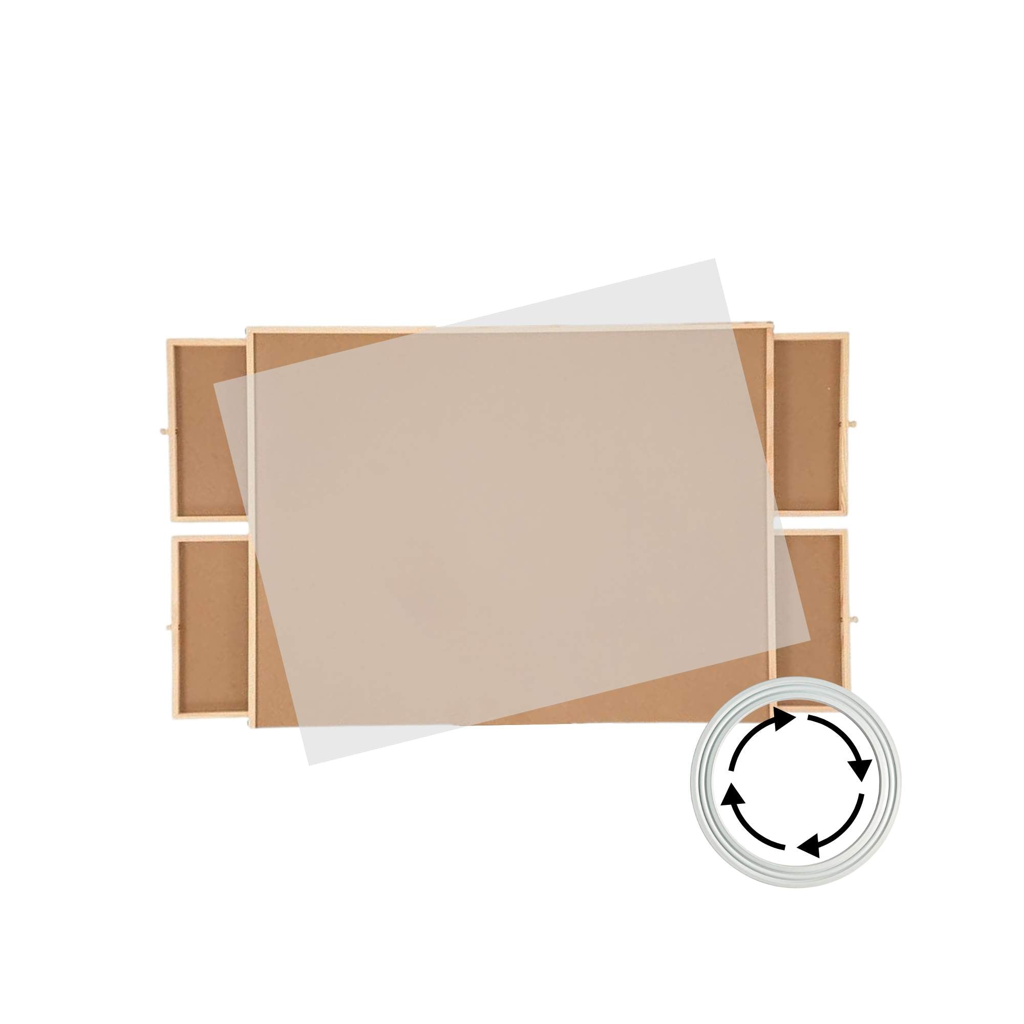 Social Hike Puzzle Board 1000 pcs - Rotating Tabletop with 4 Drawers and Cover V238-SUPDZ-41227680448592