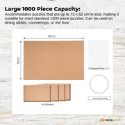 Social Hike Puzzle Board 1000 pcs - Rotating Tabletop with 4 Drawers and Cover V238-SUPDZ-41227680448592