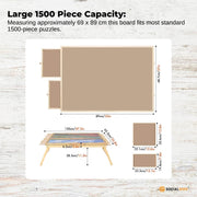 Social Hike Puzzle Board Table 1500 pcs - Folding Legs 6 Drawer with Cover V238-SUPDZ-41228458197072