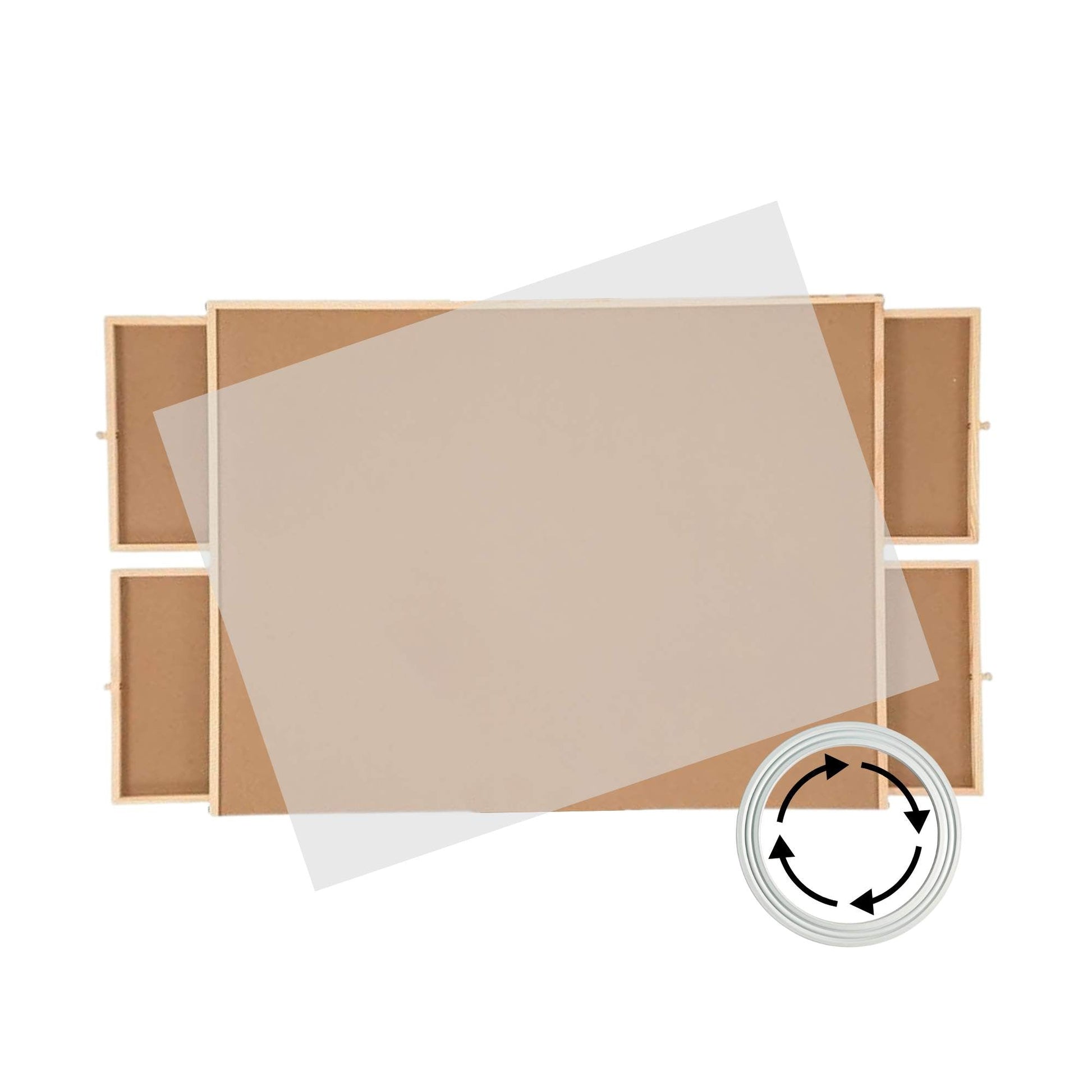 Social Hike Puzzle Board 1500 pcs - Rotating Tabletop with 4 Drawers and Cover V238-SUPDZ-41228495224912