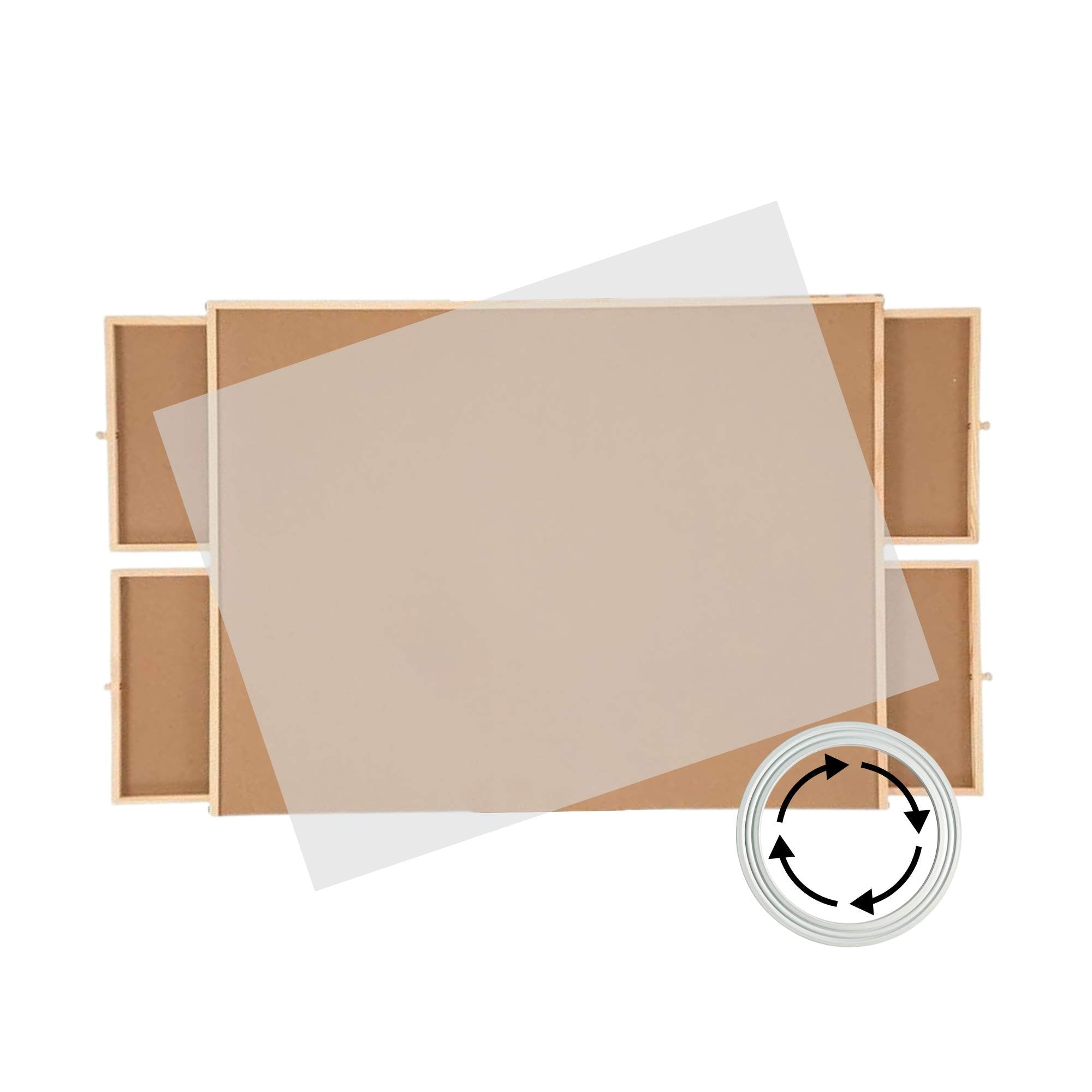 Social Hike Puzzle Board 1500 pcs - Rotating Tabletop with 4 Drawers and Cover V238-SUPDZ-41228495224912