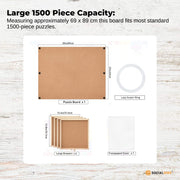 Social Hike Puzzle Board 1500 pcs - Rotating Tabletop with 4 Drawers and Cover V238-SUPDZ-41228495224912