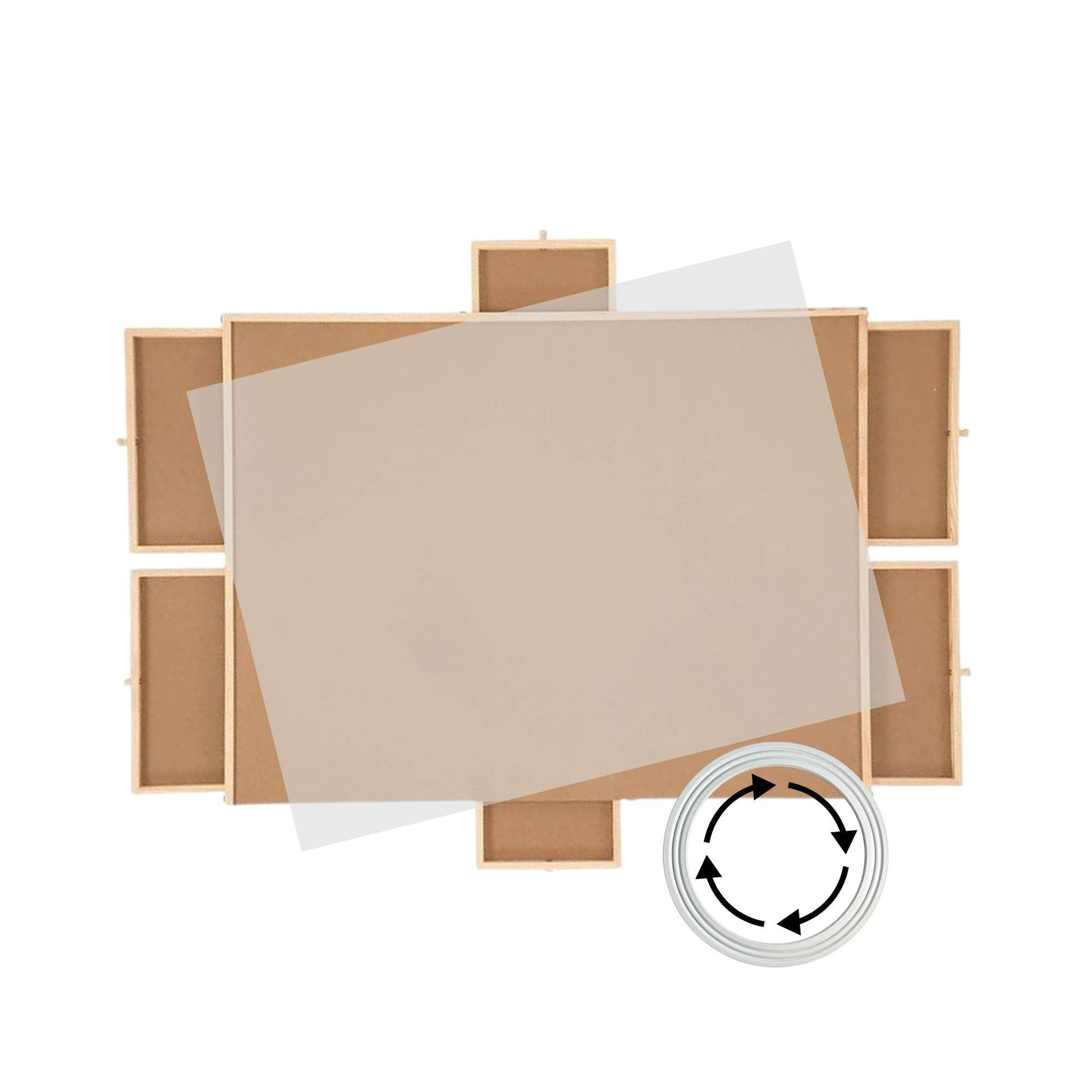 Social Hike Puzzle Board 1500 pcs - Rotating Tabletop with 6 Drawers and Cover V238-SUPDZ-41228508430416