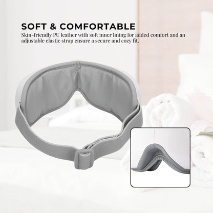 Orku Rechargeable Eye Massager - Vibration Heat Pressure Therapy with Bluetooth V238-SUPDZ-41241151275088