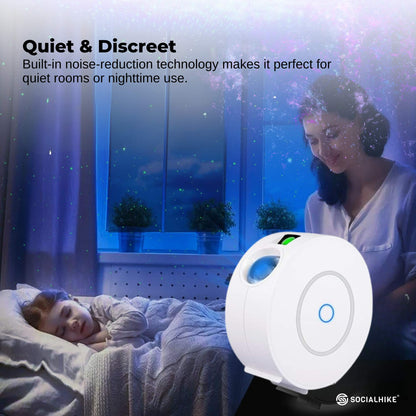 Social Hike Smart Galaxy Star Projector - WiFi LED Light App Voice Control White V238-SUPDZ-41248457195600