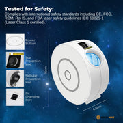 Social Hike Smart Galaxy Star Projector - WiFi LED Light App Voice Control White V238-SUPDZ-41248457195600