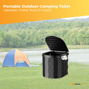 Social Hike Portable Folding Camping Toilet - Outdoor Lightweight Compact Potty V238-SUPDZ-41248958251088