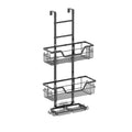 Kitchee 3 Tier Shower Caddy Over Door Bathroom Hanging Shelf Storage Rack Black V238-SUPDZ-41319004242000