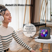 Tooleroo USB Rechargeable Desktop CD Player Speaker - Bluetooth Portable Black V238-SUPDZ-41319004274768