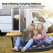Social Hike Step-Inflating Camping Mattress Lightweight Waterproof Sleeping Grey V238-SUPDZ-41325159252048