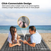 Social Hike Step-Inflating Camping Mattress Lightweight Waterproof Sleeping Grey V238-SUPDZ-41325159252048
