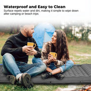 Social Hike Step-Inflating Camping Mattress Lightweight Waterproof Sleeping Grey V238-SUPDZ-41325159252048