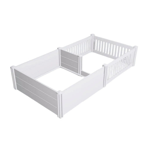 Rooster Farms 1.9m x 0.95m PVC Dog Whelping Box + Playpen Kit - Anti-Crush Rail V238-SUPDZ-41325231505488