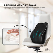 Orku Ergonomic Lumbar Cushion - Memory Foam Back Support Car Office Gaming Chair V238-SUPDZ-41364962181200