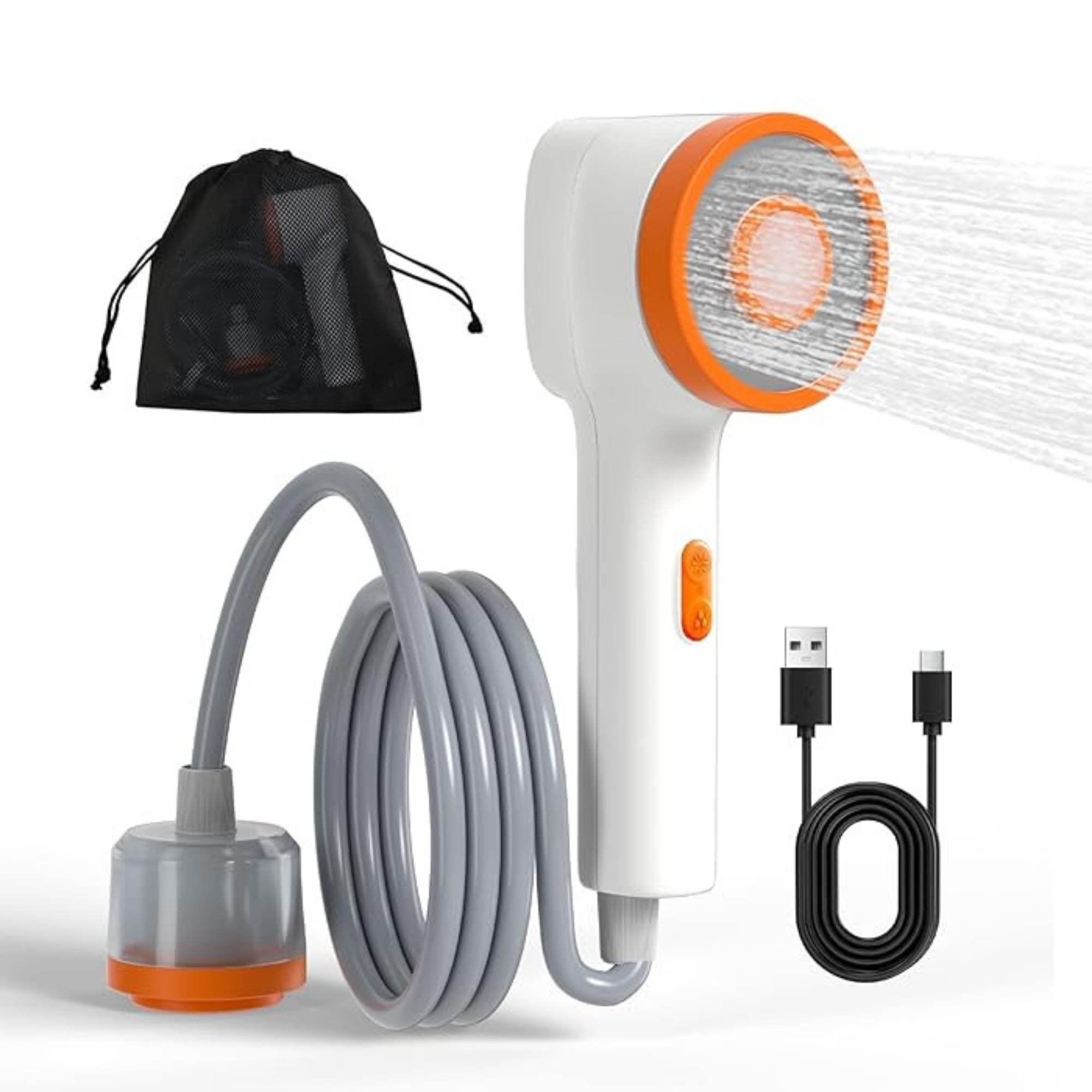 Social Hike Portable Camping Shower Head - Outdoor Rechargeable Pump LED Light V238-SUPDZ-41365023522896
