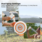 Social Hike Portable Camping Shower Head - Outdoor Rechargeable Pump LED Light V238-SUPDZ-41365023522896