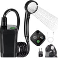 Social Hike Portable Camping Shower Kit - 6000MAh Outdoor Rechargeable Pump LED V238-SUPDZ-41370003538000