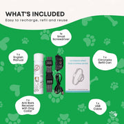 Rooster Farms Dog Bark Training Collar Citronella + Sound Rechargeable Automatic V238-SUPDZ-41383170736208