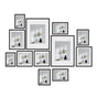 Kitchee 12 Pieces Photo Frame Set - Modern Gallery Wall Mixed Sizes Matt Black V238-SUPDZ-41889230225488