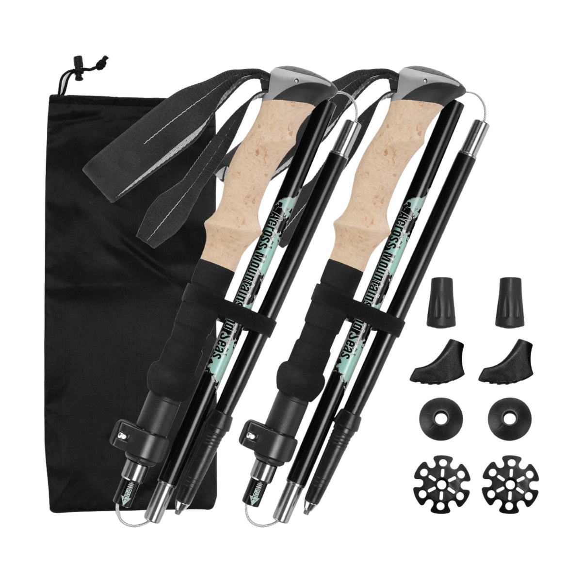 Social Hike Trekking Poles Set of 2 Adjustable Lightweight Hiking Walking Sticks V238-SUPDZ-41895542521936