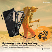 Social Hike Trekking Poles Set of 2 Adjustable Lightweight Hiking Walking Sticks V238-SUPDZ-41895542521936