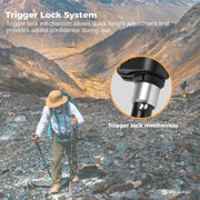 Social Hike Trekking Poles Set of 2 Adjustable Lightweight Hiking Walking Sticks V238-SUPDZ-41895542521936
