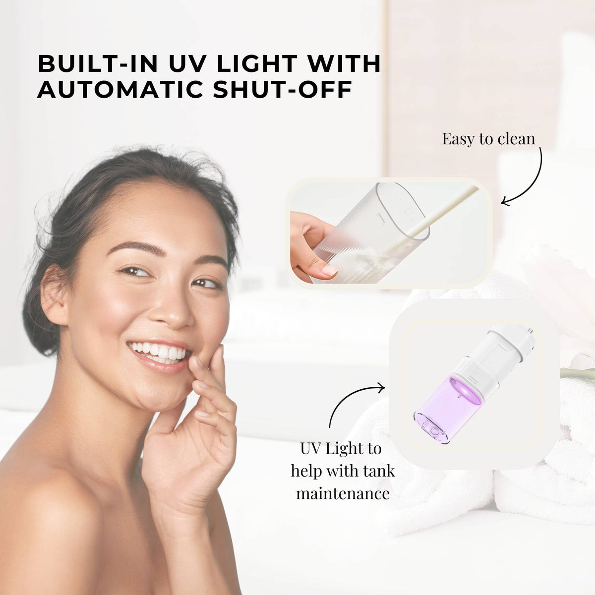 Orku Mini Water Flosser Rechargeable Portable Extendable Travel Oral Irrigator White V238-SUPDZ-41902440415312