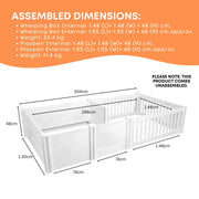 Rooster Farms 2.96m x 1.48m PVC Dog Whelping Box + Playpen Kit - Anti-Crush Rail V238-SUPDZ-41965153124432