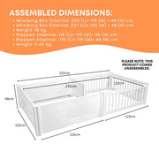 Rooster Farms 2.3m x 1.15m PVC Dog Whelping Box + Playpen Kit - Anti-Crush Rail V238-SUPDZ-41965159710800