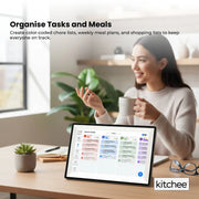 Kitchee 15.6" Digital Calendar Smart Family Planner - 39.5cm Touchscreen Black V238-SUPDZ-41973800796240