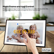 Kitchee 15.6" Digital Calendar Smart Family Planner - 39.5cm Touchscreen Black V238-SUPDZ-41973800796240