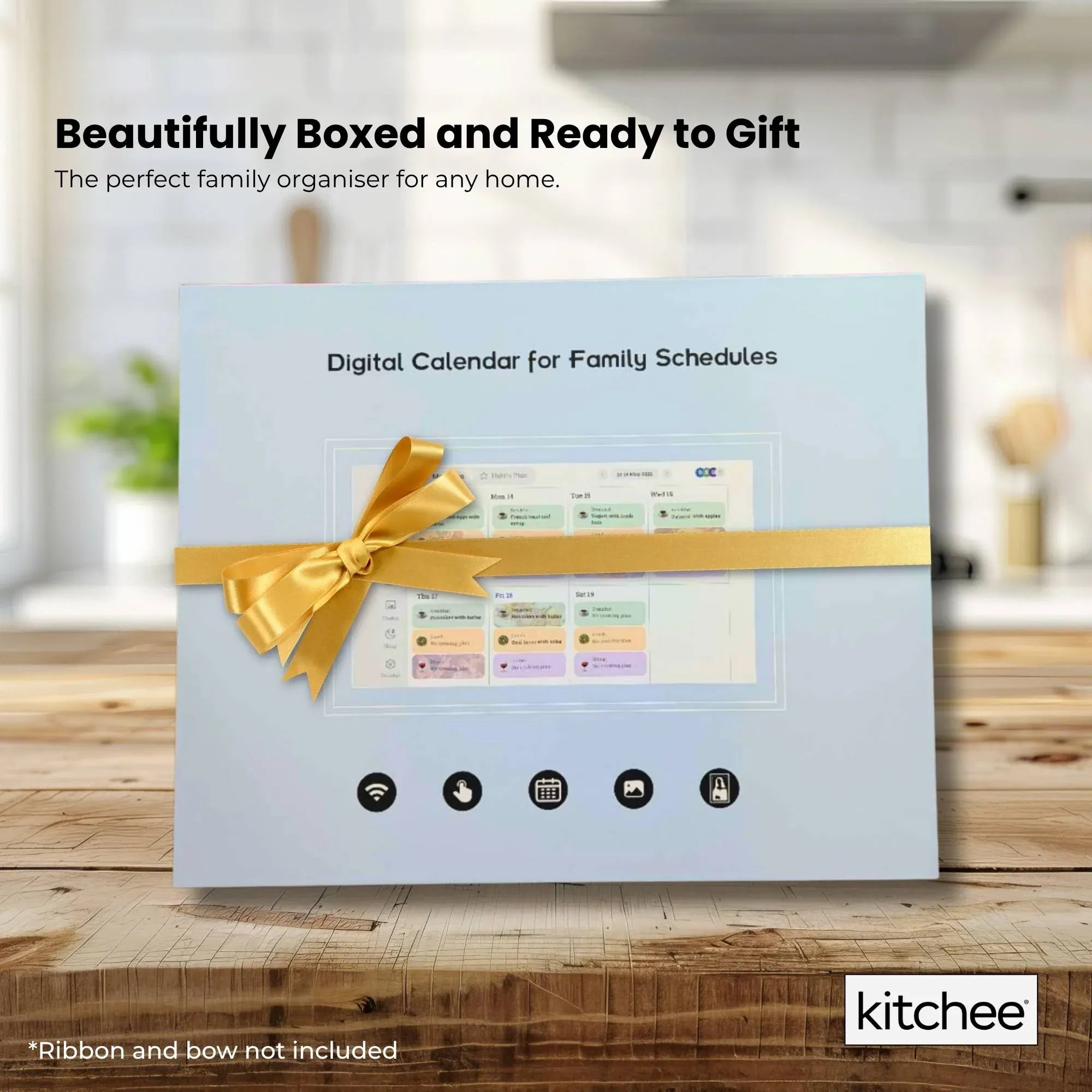 Kitchee 15.6" Digital Calendar Smart Family Planner - 39.5cm Touchscreen Black V238-SUPDZ-41973800796240