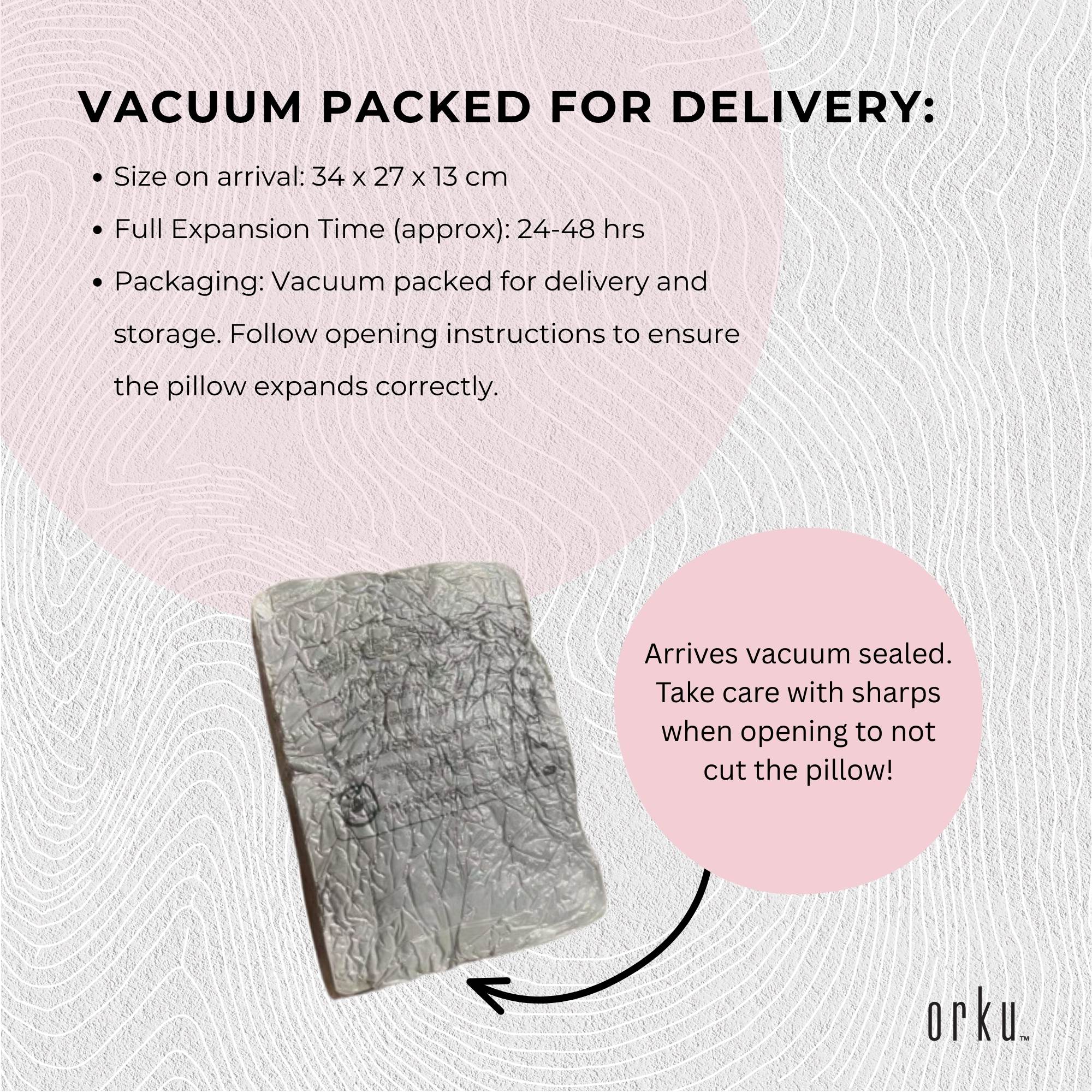 Orku Maternity Pregnancy Pillow - J-Shape Full Body Length for Side Sleeper Grey V238-SUPDZ-41983218090064