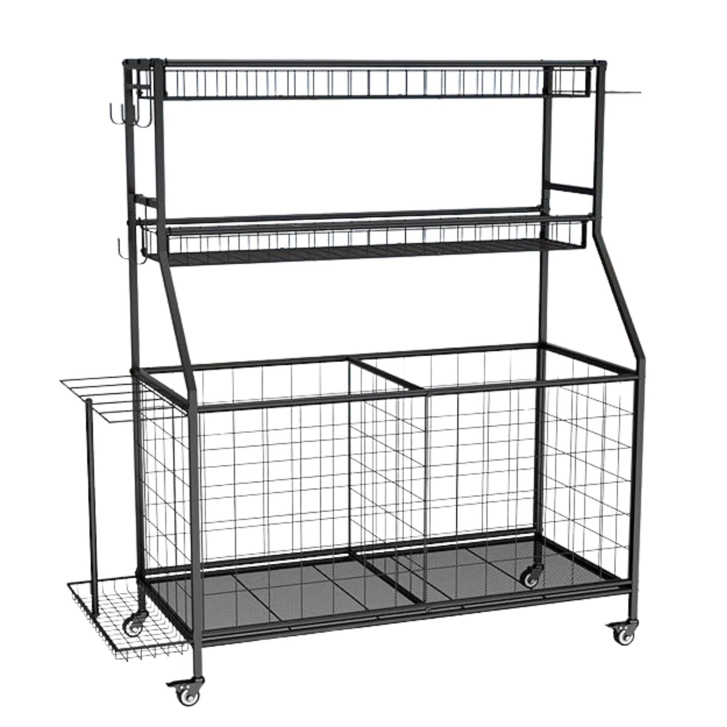 Social Hike Sports Equipment Storage Organiser with Side Rack Garage Trolley V238-SUPDZ-41988635328592